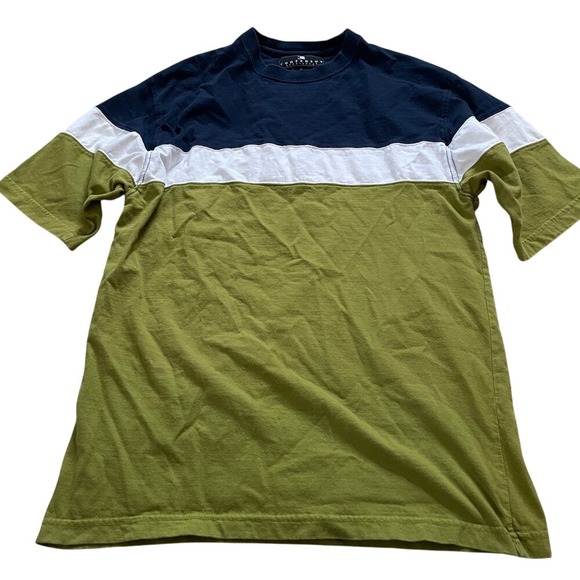 Consensus Sportswear Other - Consensus Sportswear Mens Color‎ block T-Shirt Navy White Olive Green Cotton L